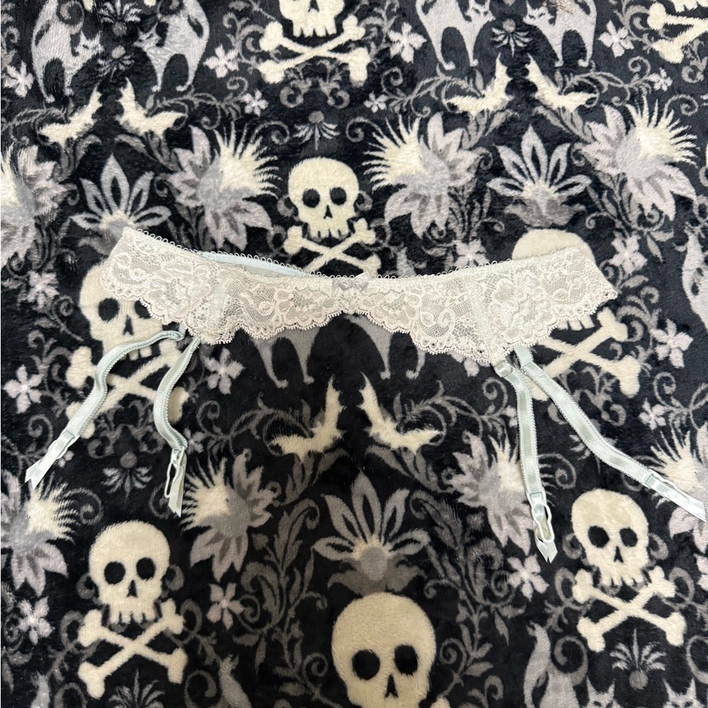 Victoria's Secret Lace Garter Belt in Cream